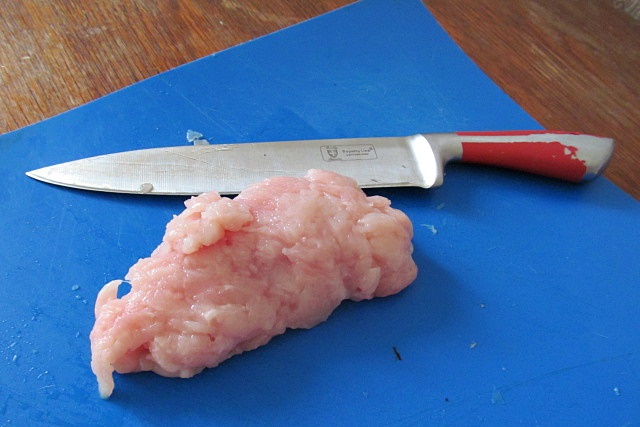Vaříme pro kočky: recept na kuřecí sušenky - mleté kuřecí masi